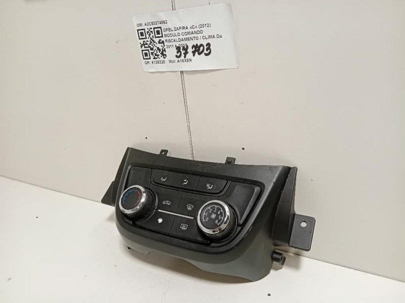 Modulo Comando Riscaldamento Clima A2C53374862 Opel Zafira C 2012