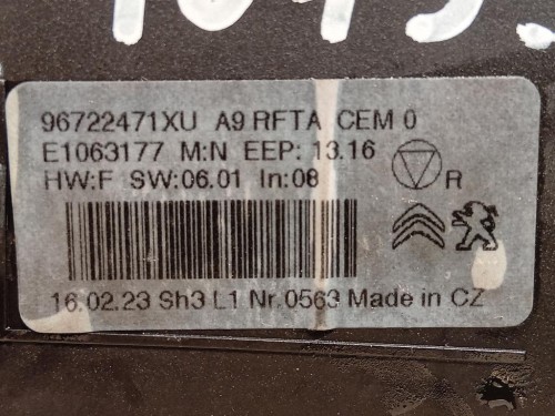 Modulo Comando Riscaldamento Clima 96722471 Peugeot 2008 I 2016
