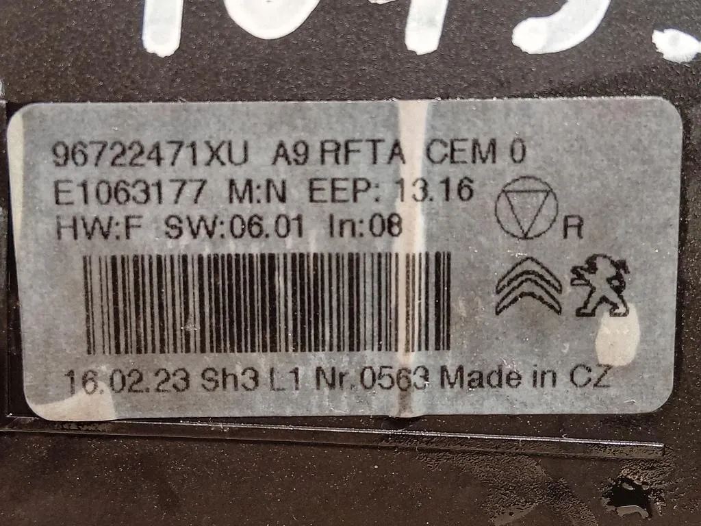 Modulo Comando Riscaldamento Clima 96722471 Peugeot 2008 I 2016