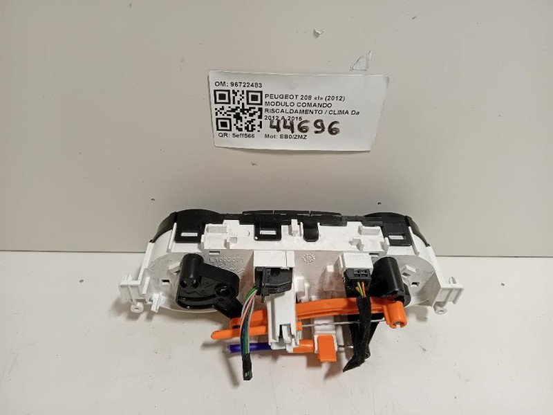 Modulo Comando Riscaldamento Clima 96722483 Peugeot 208 I 2012