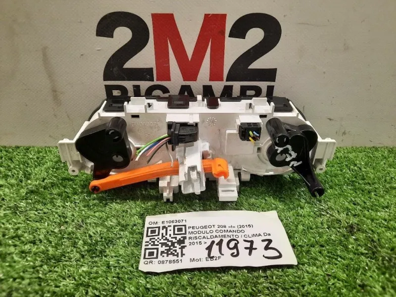 Modulo Comando Riscaldamento Clima E1063071 Peugeot 208 I 2015