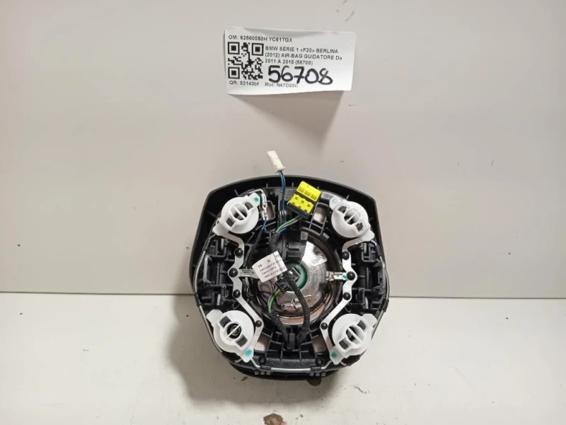 Air-bag Guidatore 62560050H Bmw Serie 1 F20 Berlina 2012