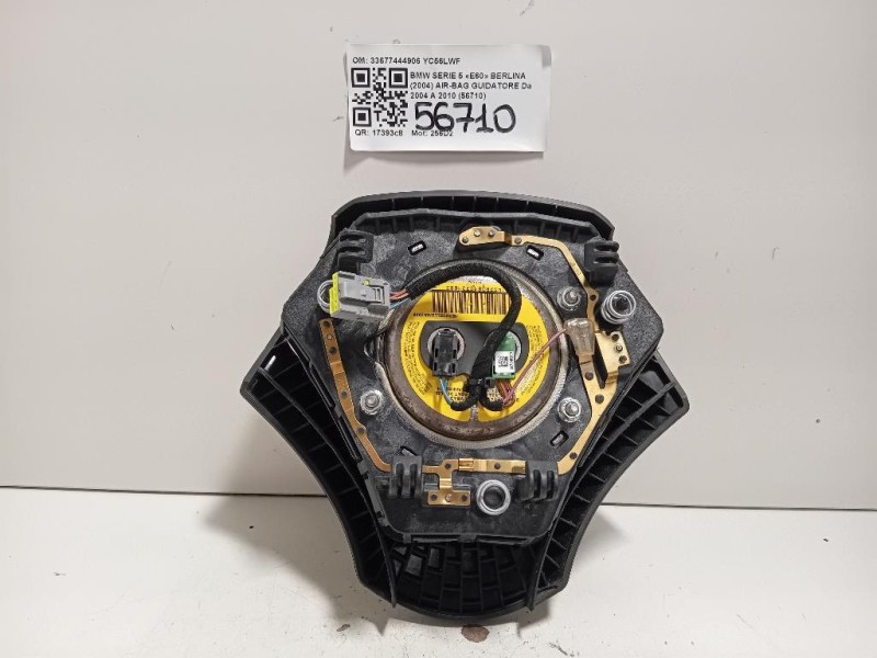Air-bag Guidatore 33677444906 Bmw Serie 5 E60 Berlina 2004