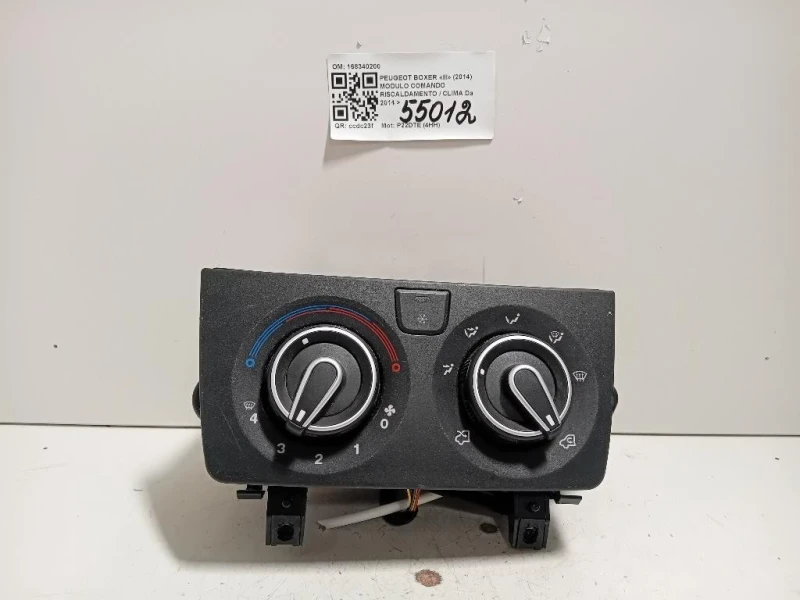 Modulo Comando Riscaldamento Clima 168340200 Peugeot Boxer III 2014