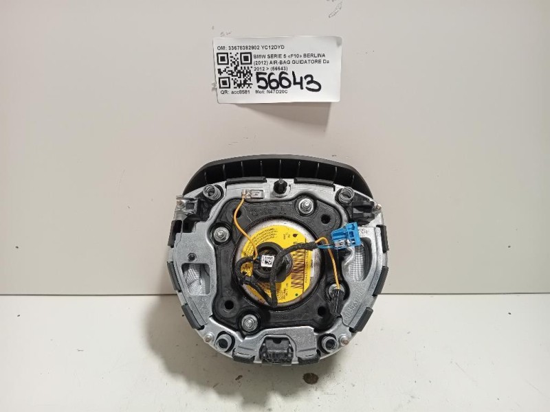 Air-bag Guidatore 33678382902 Bmw Serie 5 F10 Berlina 2012