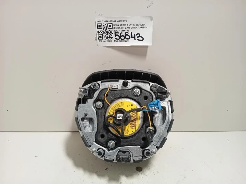 Air-bag Guidatore 33678382902 Bmw Serie 5 F10 Berlina 2012