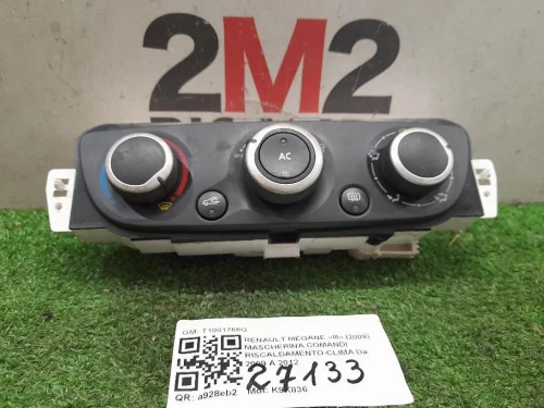 Modulo Comando Riscaldamento Clima T1001766G Renault Mégane III 2009