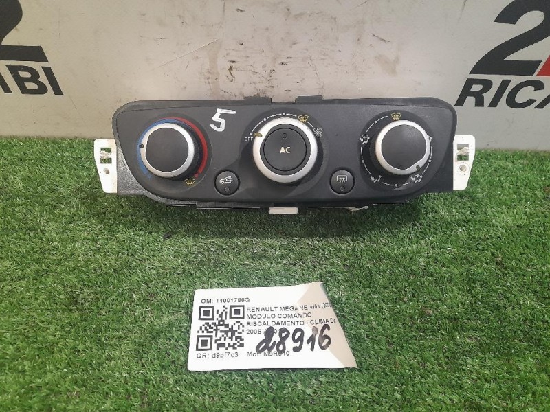 Modulo Comando Riscaldamento Clima T1001786Q Renault Mégane III 2009