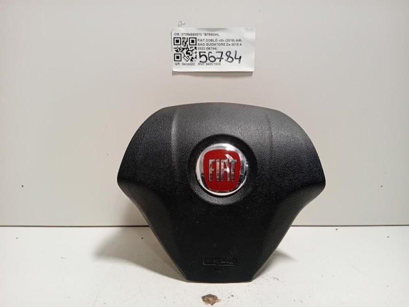 Air-bag Guidatore 07354968570 Fiat Doblò III 2015