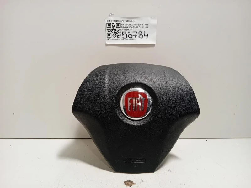 Air-bag Guidatore 07354968570 Fiat Doblò III 2015