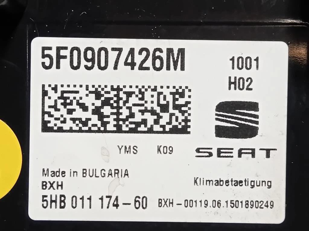 Modulo Comando Riscaldamento Clima 5F0907426M Seat LEON 5F1 2013