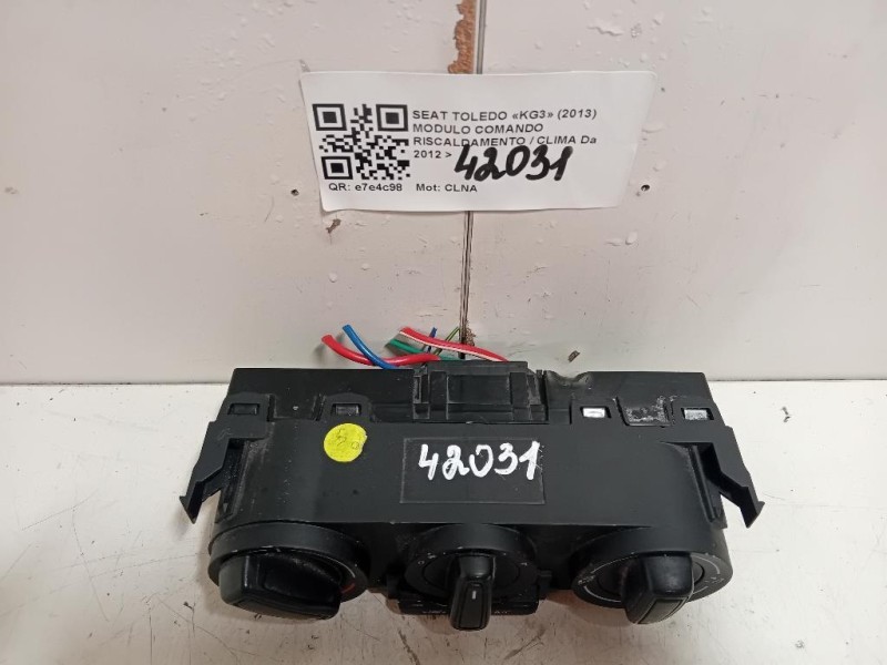 Modulo Comando Riscaldamento Clima MODULO COMANDO RISCALDAMENTO CLIMA Seat Toledo KG3 2013