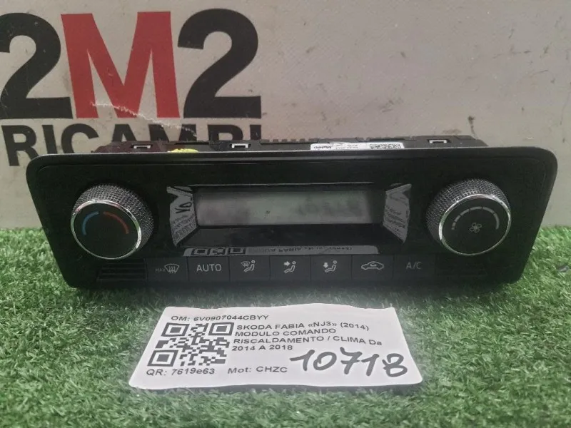 Modulo Comando Riscaldamento Clima 6V0907044CBYY Skoda Fabia NJ3 2014