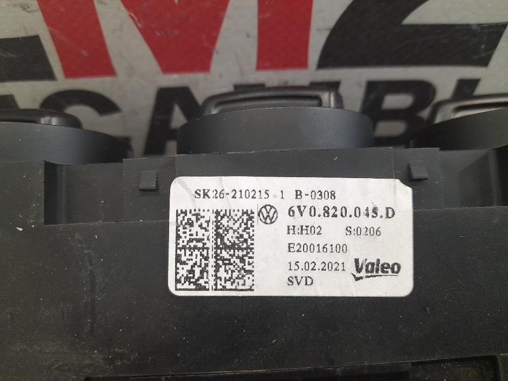 Modulo Comando Riscaldamento Clima 6V0820045D Skoda Fabia NJ3 2018