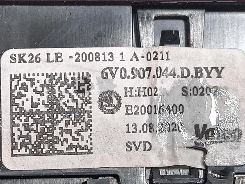 Modulo Comando Riscaldamento Clima 6V0 907 044 Skoda Fabia NJ3 2018