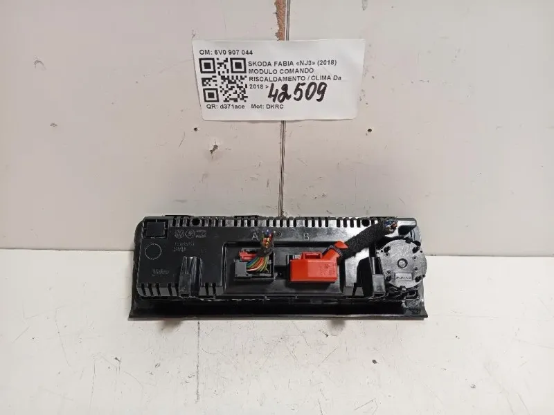 Modulo Comando Riscaldamento Clima 6V0 907 044 Skoda Fabia NJ3 2018