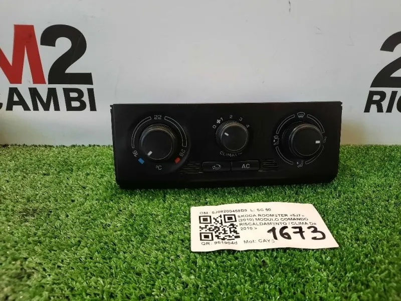 Modulo Comando Riscaldamento Clima 5J08200459B9 Skoda Roomster 5J7 2010
