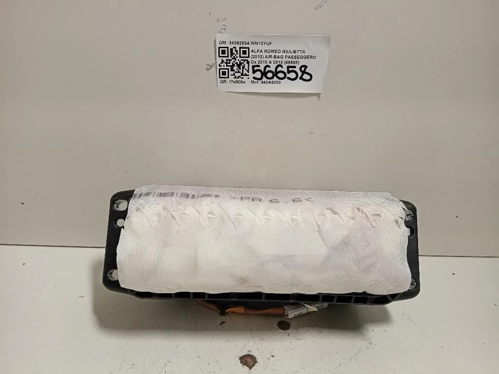 Air-bag Passeggero 34083934 Alfa Romeo Giulietta 2010