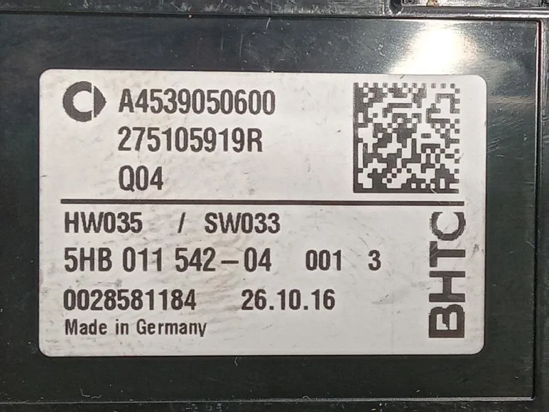 Modulo Comando Riscaldamento Clima 275105919R Smart Forfour 453 2015