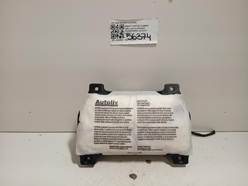 Air-bag Passeggero A4518605002 Smart Fortwo Cabrio 451 2010