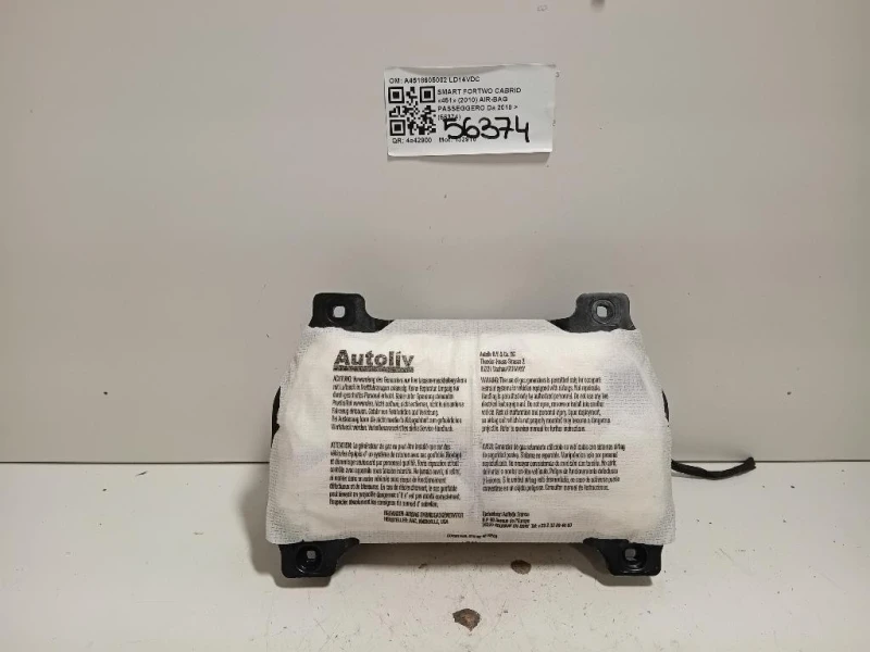 Air-bag Passeggero A4518605002 Smart Fortwo Cabrio 451 2010