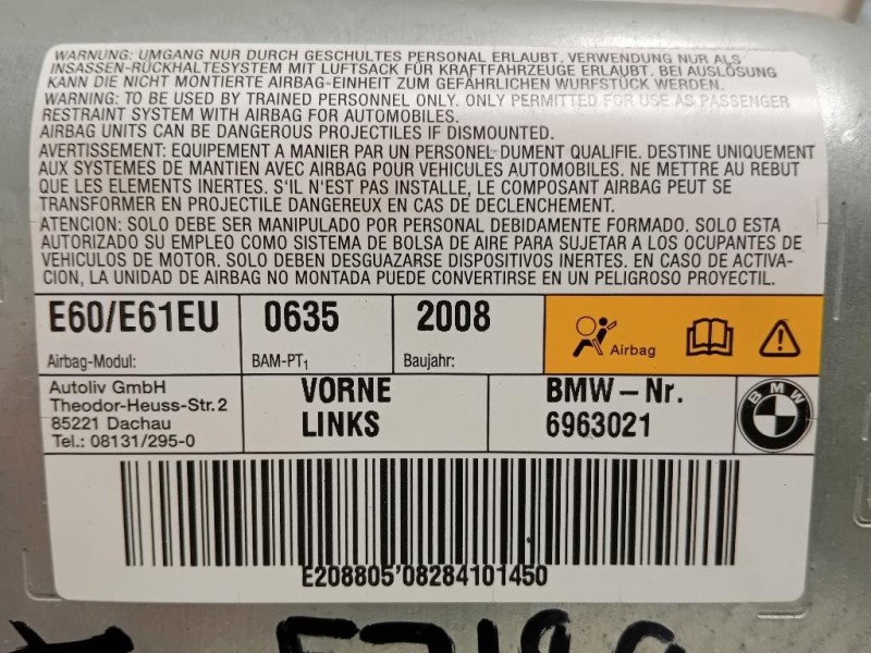 Air-bag Porta ANT SX 6963021 Bmw Serie 5 E60 Berlina 2004