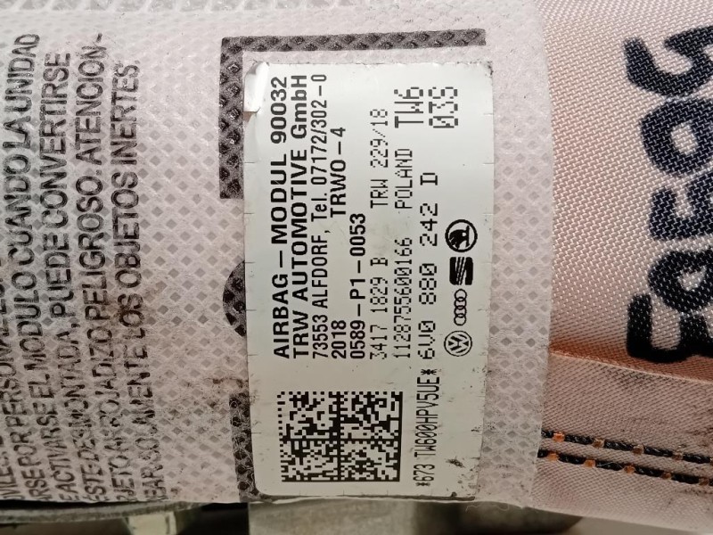 Air-bag Sedile ANT DX 6V0880242 Skoda Fabia NJ3 2018
