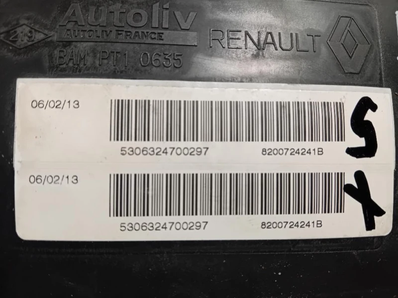Air-bag Sedile ANT SX 550638100 Dacia Duster I 2014