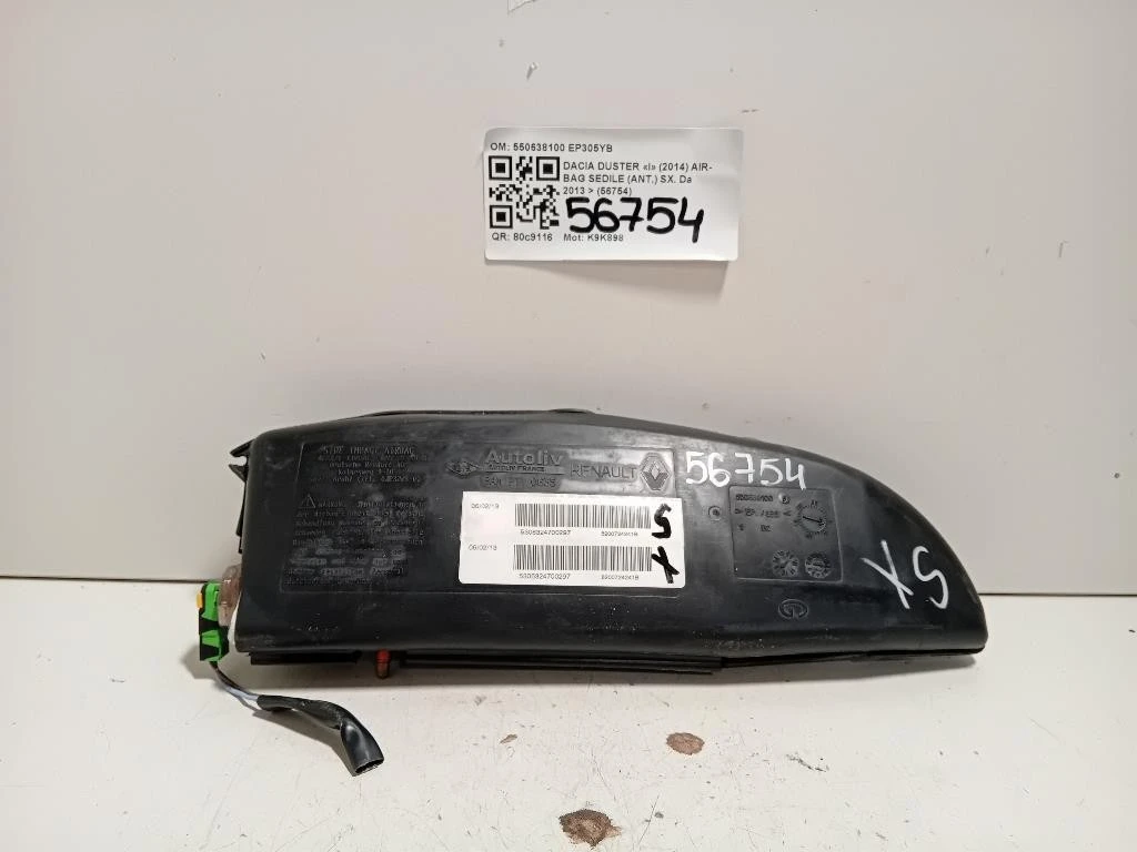 Air-bag Sedile ANT SX 550638100 Dacia Duster I 2014