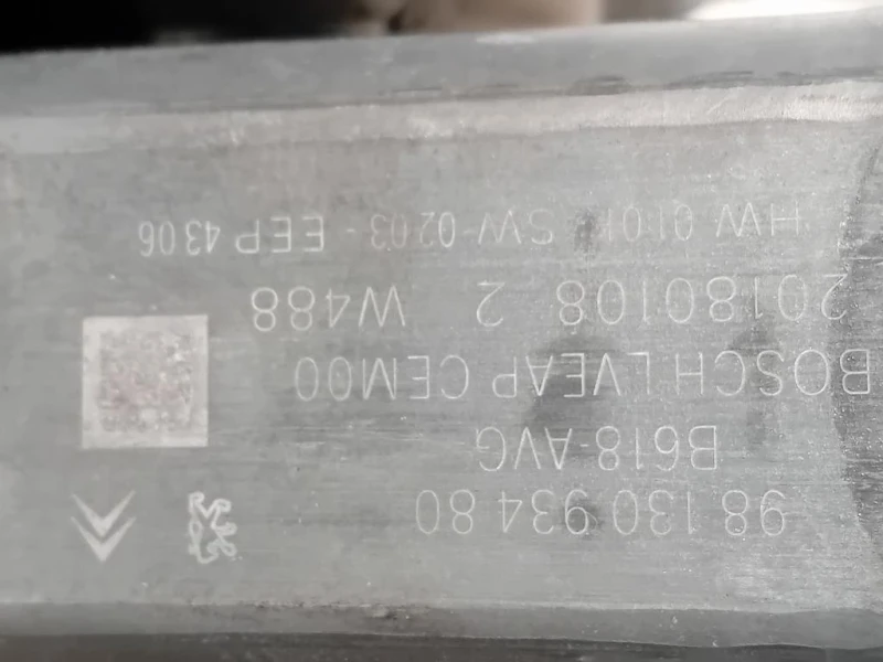 Alzacristallo Porta ANT SX 9813093480 Citroen C3 Aircross 2017