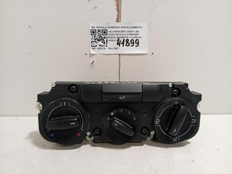 Modulo Comando Riscaldamento Clima MODULO COMANDO RISCALDAMENTO CLIMA Volkswagen Caddy III 2004