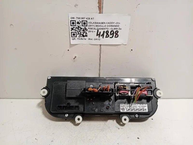 Modulo Comando Riscaldamento Clima 7N0907426AT Volkswagen Caddy IV 2011