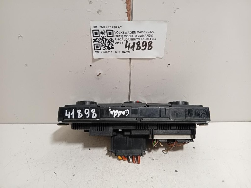 Modulo Comando Riscaldamento Clima 7N0907426AT Volkswagen Caddy IV 2011