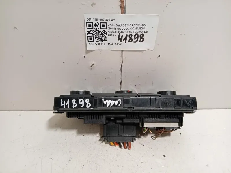 Modulo Comando Riscaldamento Clima 7N0907426AT Volkswagen Caddy IV 2011