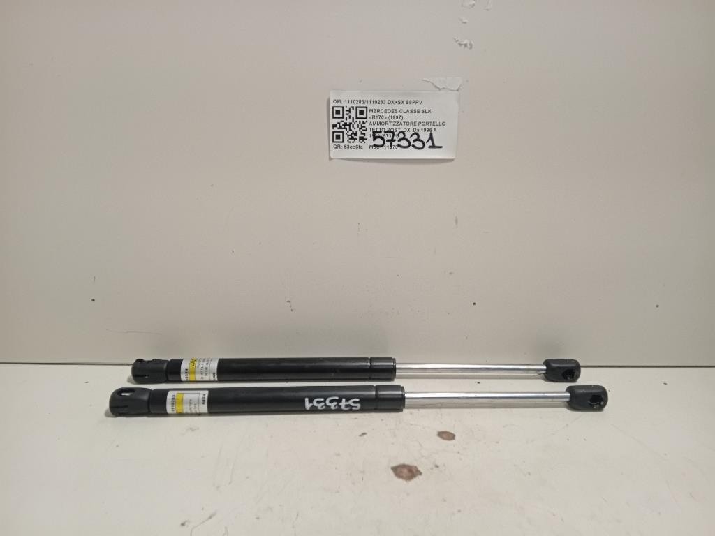 Ammortizzatore Portello Tetto POST DX 11102831110283 DX+SX Mercedes Classe SLK R170 1997