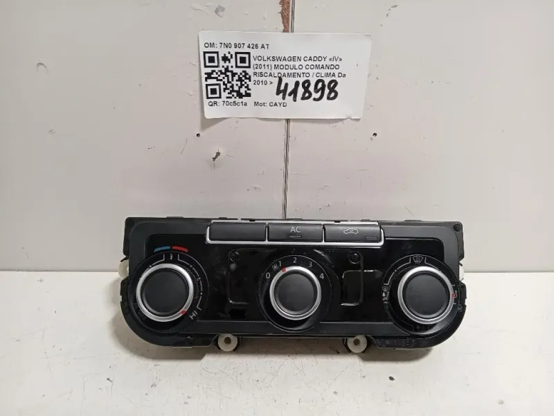 Modulo Comando Riscaldamento Clima 7N0907426AT Volkswagen Caddy IV 2011