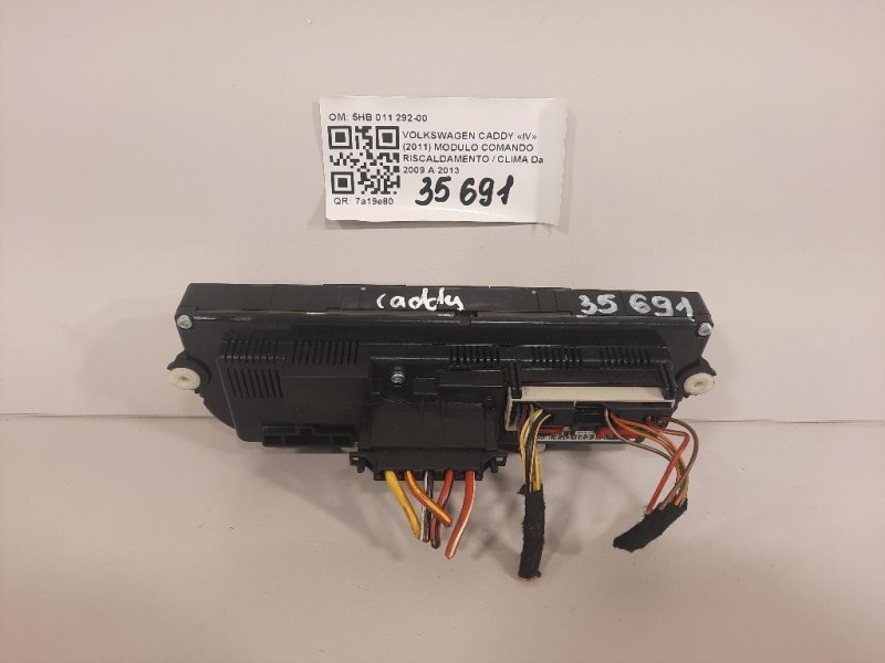 Modulo Comando Riscaldamento Clima 5HB 011 292-00 Volkswagen Caddy IV 2011
