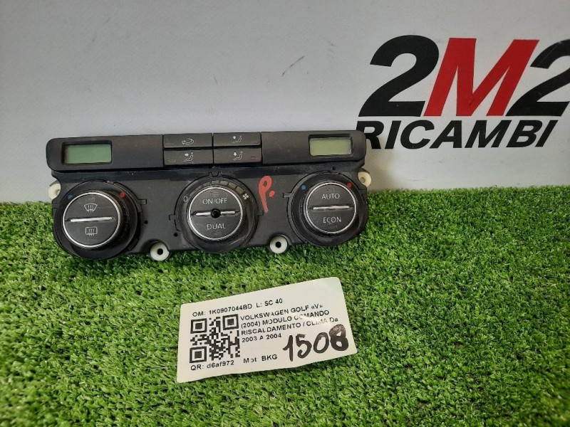 Modulo Comando Riscaldamento Clima 1K0907044BD Volkswagen GOLF V 2004