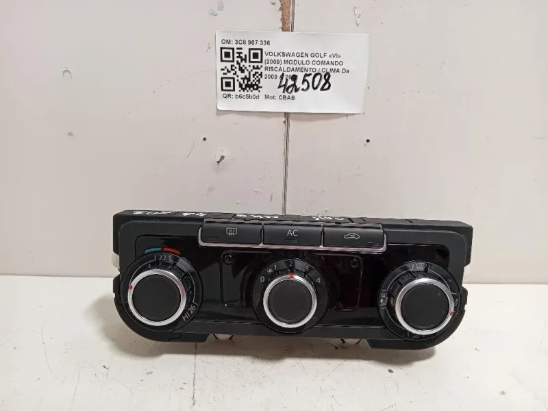 Modulo Comando Riscaldamento Clima 3C8907336 5HB009751 Volkswagen GOLF VI 2009