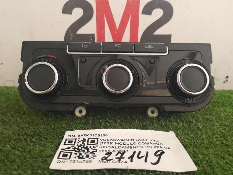 Modulo Comando Riscaldamento Clima 5HB00975150 Volkswagen GOLF VI 2009