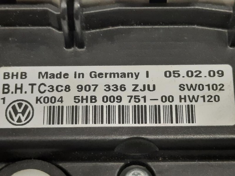 Modulo Comando Riscaldamento Clima 5HB009751-00 Volkswagen GOLF VI 2009