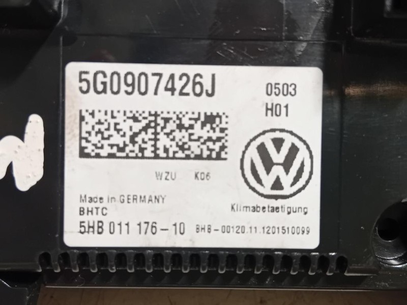 Modulo Comando Riscaldamento Clima 5G0 907 426 J 5G0907426J Volkswagen GOLF VII 2013