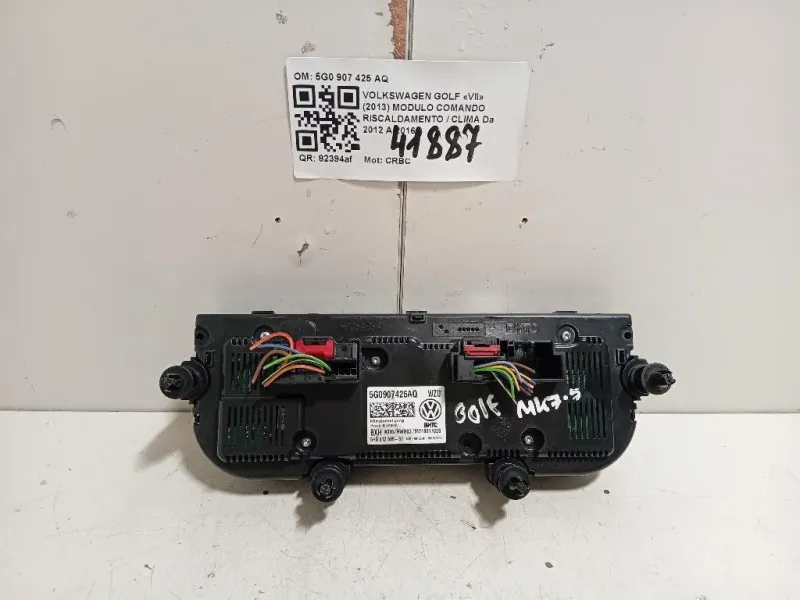 Modulo Comando Riscaldamento Clima 5G0907425AQ 5HB012665-50 Volkswagen GOLF VII 2013