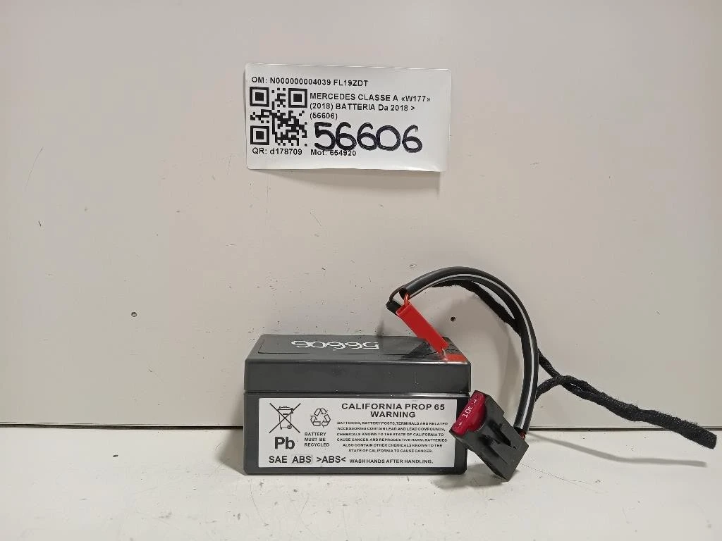 Batteria N000000004039 Mercedes Classe A W177 2018