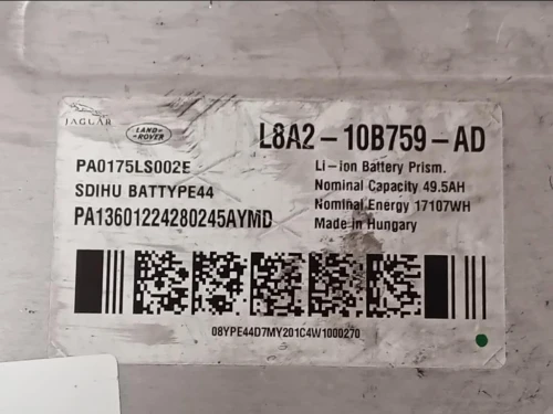 Batteria Ibrida L8A210B759AD Jaguar F-pace 2020