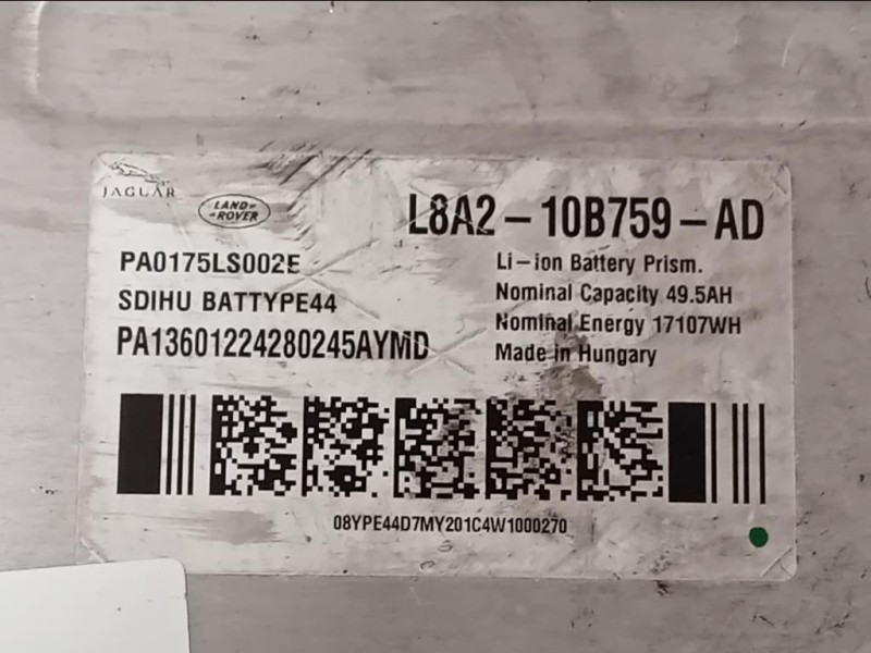 Batteria Ibrida L8A210B759AD Jaguar F-pace 2020