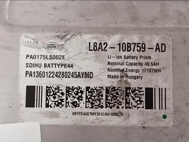 Batteria Ibrida L8A210B759AD Jaguar F-pace 2020