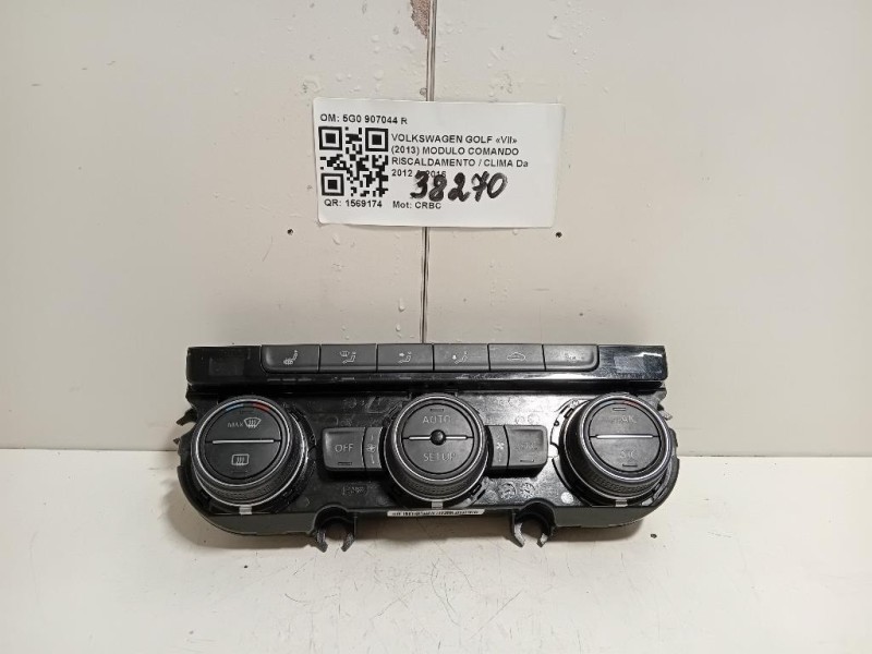 Modulo Comando Riscaldamento Clima 5G0907044R Volkswagen GOLF VII 2013