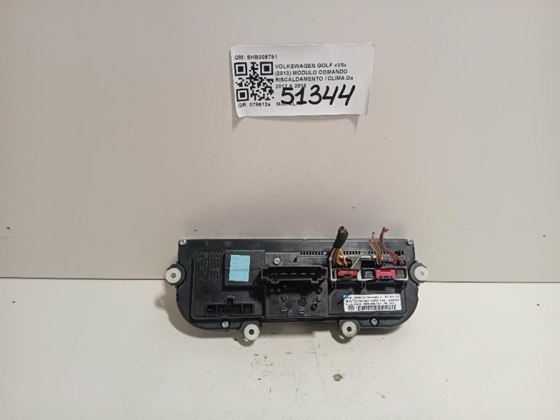 Modulo Comando Riscaldamento Clima 5HB009751 Volkswagen GOLF VII 2013
