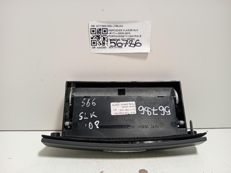 BOX Portaoggetti Centrale A1716801052 Mercedes Classe SLK R171 2008